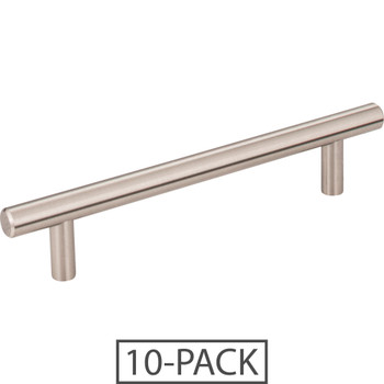 Elements 10-Pack of the 128 mm Center-to-Center Satin Nickel Naples Cabinet Bar Pull 220SN-10