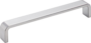 Elements 160 mm Center-to-Center Brushed Chrome Square Asher Cabinet Pull 193-160BC
