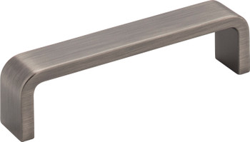 Elements 4" Center-to-Center Brushed Pewter Square Asher Cabinet Pull 193-4BNBDL