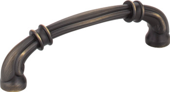 Jeffrey Alexander 96 mm Center-to-Center Antique Brushed Satin Brass Lafayette Cabinet Pull 317-96ABSB