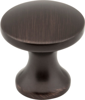 Elements 1" Diameter Brushed Oil Rubbed Bronze Slade Cabinet Mushroom Knob 3915-DBAC