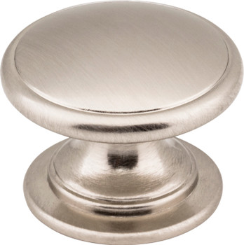 Jeffrey Alexander 1-1/4" Diameter Satin Nickel Durham Cabinet Knob 3980-SN