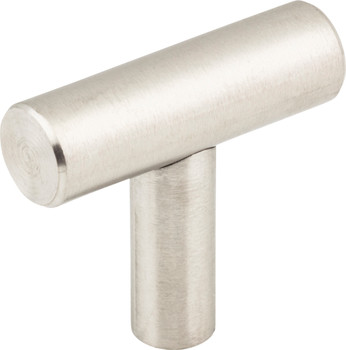 Elements 1-9/16" Overall Length Hollow Stainless Steel Naples Cabinet "T" Knob 39SS