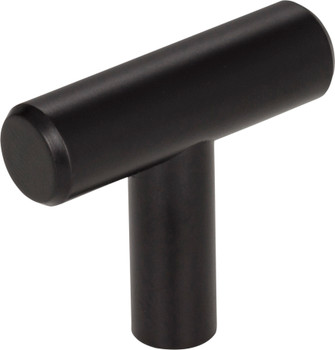 Elements 1-9/16" Overall Length Matte Black Naples Cabinet "T" Knob 40MB