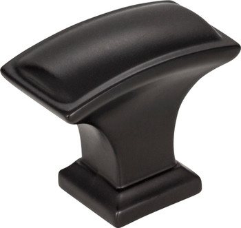 Jeffrey Alexander 1-1/2" Overall Length Matte Black Rectangle Annadale Cabinet Knob 435L-MB