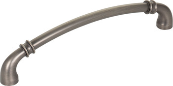 Jeffrey Alexander 160 mm Center-to-Center Brushed Pewter Marie Cabinet Pull 445-160BNBDL