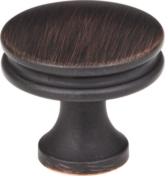 Jeffrey Alexander 1-1/4" Diameter Brushed Oil Rubbed Bronze Marie Cabinet Knob 445DBAC