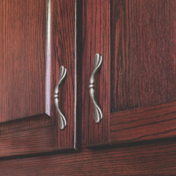 Elements 3" Center-to-Center Brushed Pewter Arcadia Cabinet Pull 516BNBDL