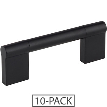 Elements 10-Pack of the 96 mm Center-to-Center Matte Black Knox Cabinet Bar Pull 645-96MB-10