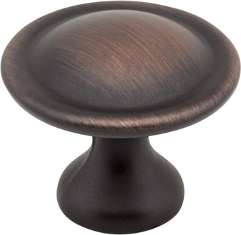 Elements 1-1/8" Diameter Brushed Oil Rubbed Bronze Button Watervale Cabinet Mushroom Knob 647DBAC