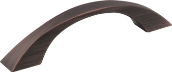 Jeffrey Alexander 96 mm Center-to-Center Brushed Oil Rubbed Bronze Flared Philip Cabinet Pull 767-96DBAC