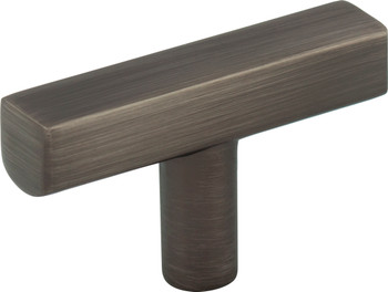 Jeffrey Alexander 2" Brushed Pewter Dominique Cabinet "T" Knob 845T-BNBDL