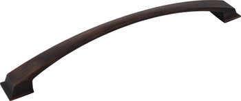 Jeffrey Alexander 12" Center-to-Center Brushed Oil Rubbed Bronze Arched Roman Appliance Handle 944-12DBAC