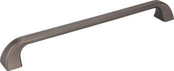 Jeffrey Alexander 12" Center-to-Center Brushed Pewter Square Marlo Appliance Handle 972-12BNBDL