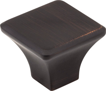 Jeffrey Alexander 1-1/4" Overall Length Brushed Oil Rubbed Bronze Square Marlo Cabinet Knob 972L-DBAC