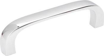 Elements 3" Center-to-Center Polished Chrome Square Slade Cabinet Pull 984-3PC