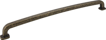 Jeffrey Alexander 18" Center-to-Center Distressed Antique Brass Belcastel 1 Appliance Handle MO6373-18ABM-D