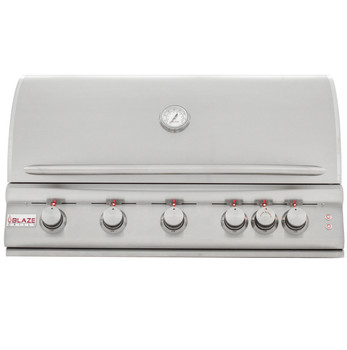 Blaze 40-Inch 5-Burner LTE Gas Grill with Rear Burner and Built-in Lighting System - BLZ-5LTE2-NG In Natural Gas