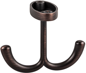 Elements 1-9/16" Brushed Oil Rubbed Bronze Double Prong Ceiling Mounted Hook YD20-156DBAC