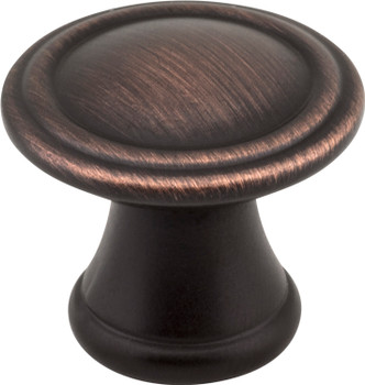 Jeffrey Alexander 1-3/16" Diameter Brushed Oil Rubbed Bronze Cordova Cabinet Knob Z110-DBAC