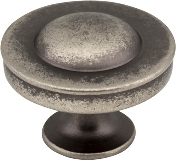 Jeffrey Alexander 1-1/4" Diameter Distressed Pewter Cordova Cabinet Knob Z111-BNDL