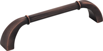 Jeffrey Alexander 128 mm Center-to-Center Brushed Oil Rubbed Bronze Cordova Cabinet Pull Z281-128DBAC