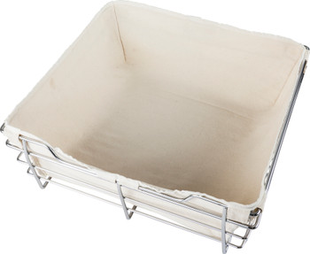 Hardware Resources Cloth Basket Liner for 16"D x 23"W x 11"H Closet Pullout Basket BCL-162311-TAN