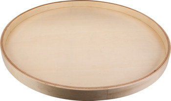 Hardware Resources 18" Round Banded Wood Lazy Susan Shelf with Swivel BLSR18-S