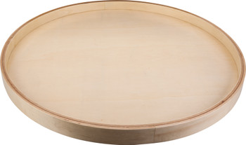 Hardware Resources 20" Round Banded Wood Lazy Susan Shelf with Swivel BLSR20-S