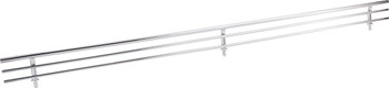 Hardware Resources 17" Wide Polished Chrome Wire Shoe Fence for Shelving SF17-PC