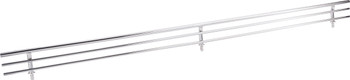 Hardware Resources 29" Wide Satin Nickel Wire Shoe Fence for Shelving SF29-PC