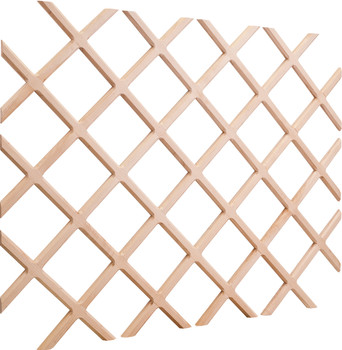 Hardware Resources 45" H x 25" W Oak Wine Bottle Lattice WR45-2OK