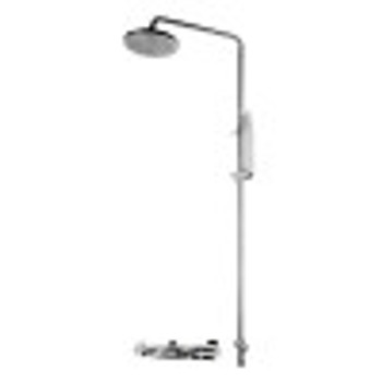 ALFI brand AB2867-PC Polished Chrome Round Style Thermostatic Exposed Shower Set