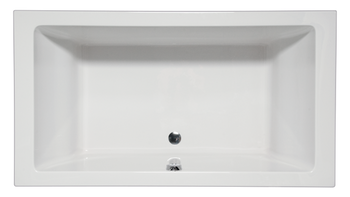 Malibu Naples Rectangular Soaking Bathtub, 60-Inch by 36-Inch by 22-Inch, White or Biscuit