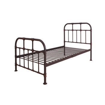 ACME Nicipolis Twin Bed, Sandy Gray