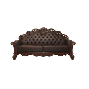 ACME Vendome Loveseat w/2 Pillows, Cherry PU