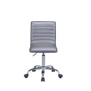 ACME 92515 Alessio Office Chair, Silver PU & Chrome