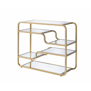 ACME 81093 Astrid Sofa Table, Gold & Mirror