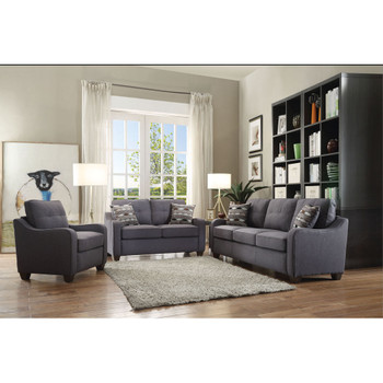 ACME 53790 Cleavon II Sofa w/2 Pillows, Gray Linen