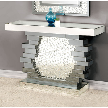 ACME 90232 Nysa Console Table, Mirrored (1Set/2Ctn)