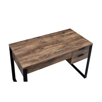 ACME 92725 Aflo Writing Desk, Weathered Oak & Black Finish