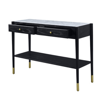 ACME 83228 Atalia Sofa Table, Marble & Black