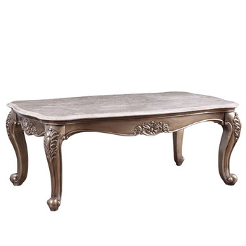 ACME 84865 Jayceon Coffee Table, Marble & Champagne