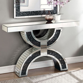 ACME 90248 Noor Console Table, Mirrored (1Set/2Ctn)