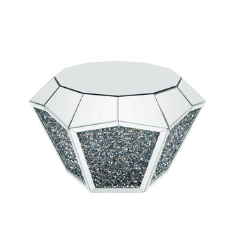 ACME Noralie Coffee Table, Mirrored & Faux Diamonds