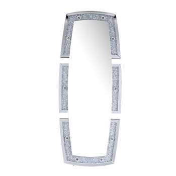 ACME Noralie Accent Mirror (Floor), Mirrored & Faux Diamonds