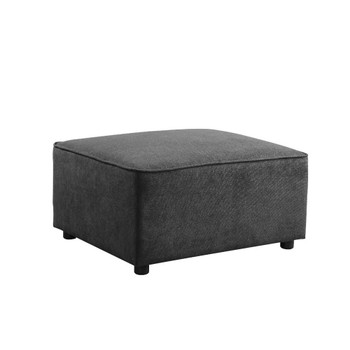 ACME Silvester Ottoman, Gray Fabric