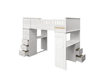 ACME 10970W Willoughby White Loft Bed -Ista 3A