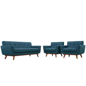 Modway Engage Armchairs and Loveseat Set of 3 EEI-1347-AZU