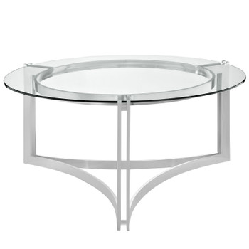 Modway Signet Stainless Steel Coffee Table EEI-1438-SLV